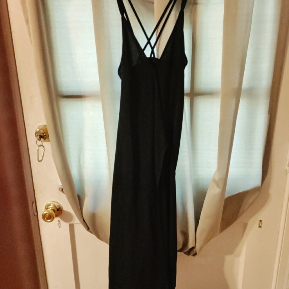 Express wrap around Dress with criss cross spaghetti strap dress